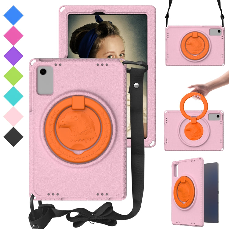 For Samsung Galaxy Tab A11+ / A9+ EVA Hybrid PC Shockproof Tablet Case with Frame(Pink) by buy2fix