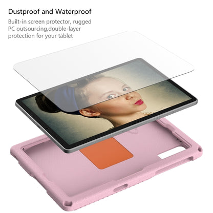 For Samsung Galaxy Tab A11+ / A9+ EVA Hybrid PC Shockproof Tablet Case with Frame(Pink) by buy2fix