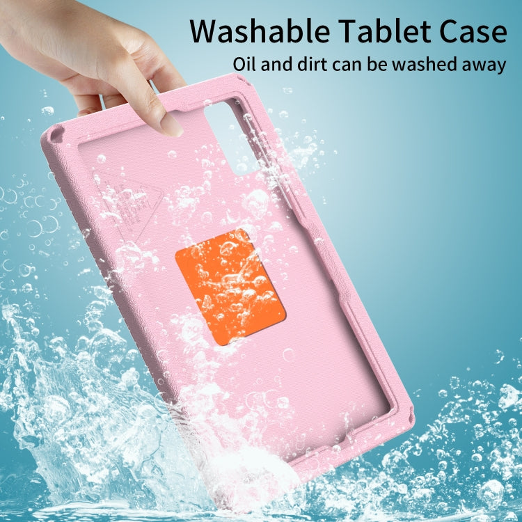 For Samsung Galaxy Tab A11+ / A9+ EVA Hybrid PC Shockproof Tablet Case with Frame(Pink) by buy2fix