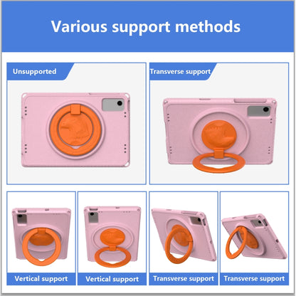 For Samsung Galaxy Tab A11+ / A9+ EVA Hybrid PC Shockproof Tablet Case with Frame(Pink) by buy2fix