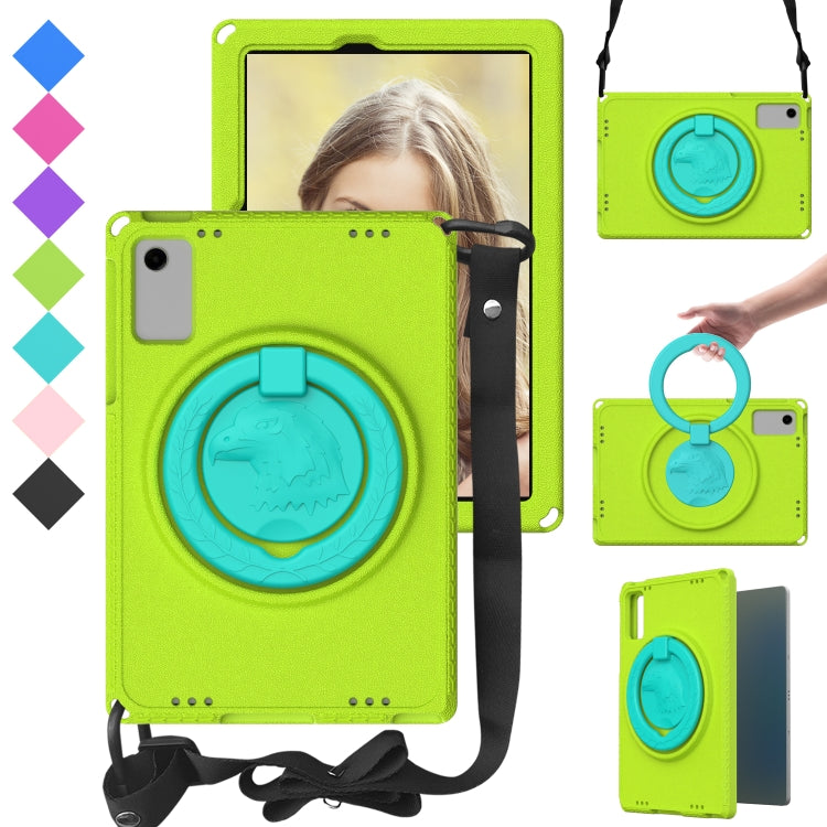 For Samsung Galaxy Tab A11+ / A9+ EVA Hybrid PC Shockproof Tablet Case with Frame(Grass Green) by buy2fix