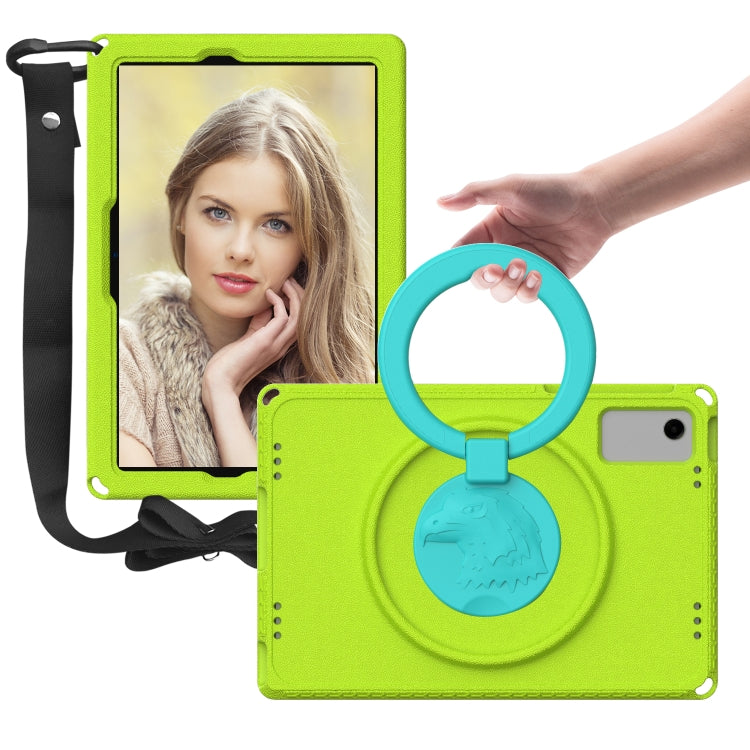 For Samsung Galaxy Tab A11+ / A9+ EVA Hybrid PC Shockproof Tablet Case with Frame(Grass Green) by buy2fix