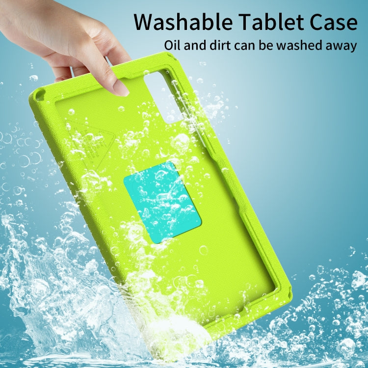 For Samsung Galaxy Tab A11+ / A9+ EVA Hybrid PC Shockproof Tablet Case with Frame(Grass Green) by buy2fix