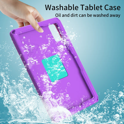 For Samsung Galaxy Tab A11+ / A9+ EVA Hybrid PC Shockproof Tablet Case with Frame(Purple) by buy2fix