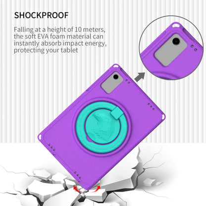 For Samsung Galaxy Tab A11+ / A9+ EVA Hybrid PC Shockproof Tablet Case with Frame(Purple) by buy2fix