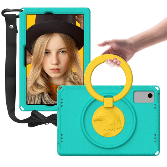 For Samsung Galaxy Tab A11+ / A9+ EVA Hybrid PC Shockproof Tablet Case with Frame(Glacial Green) by buy2fix