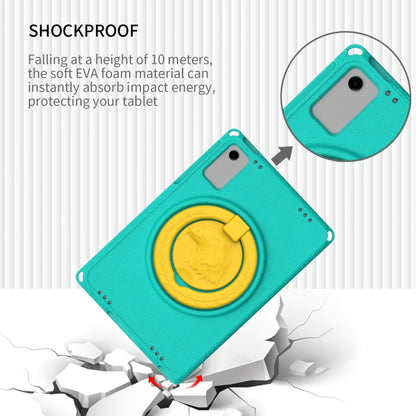 For Samsung Galaxy Tab A11+ / A9+ EVA Hybrid PC Shockproof Tablet Case with Frame(Glacial Green) by buy2fix