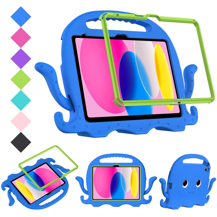 For iPad 2025 / 2022 Octopus Style EVA + PC Tablet Case with Strap(Blue) - iPad 2025 / 2022 Cases by buy2fix | Online Shopping UK | buy2fix