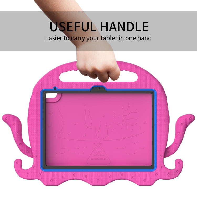 For iPad 2025 / 2022 Octopus Style EVA + PC Tablet Case with Strap(Rose Red) - iPad 2025 / 2022 Cases by buy2fix | Online Shopping UK | buy2fix