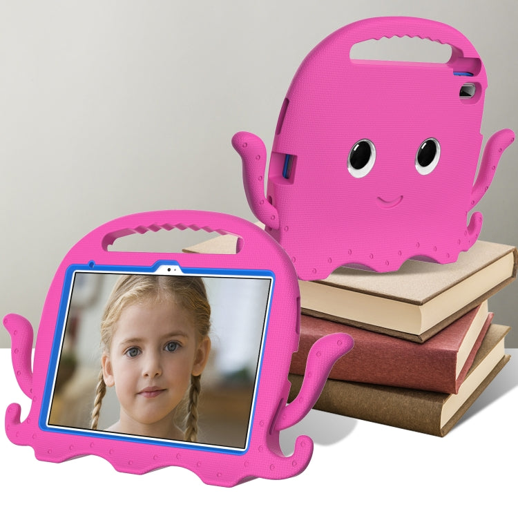 For iPad 2025 / 2022 Octopus Style EVA + PC Tablet Case with Strap(Rose Red) - iPad 2025 / 2022 Cases by buy2fix | Online Shopping UK | buy2fix