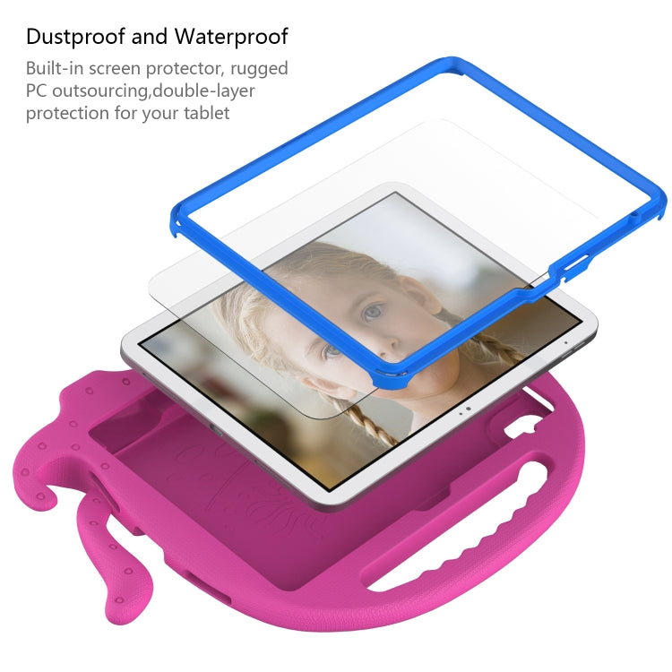 For iPad 2025 / 2022 Octopus Style EVA + PC Tablet Case with Strap(Rose Red) - iPad 2025 / 2022 Cases by buy2fix | Online Shopping UK | buy2fix