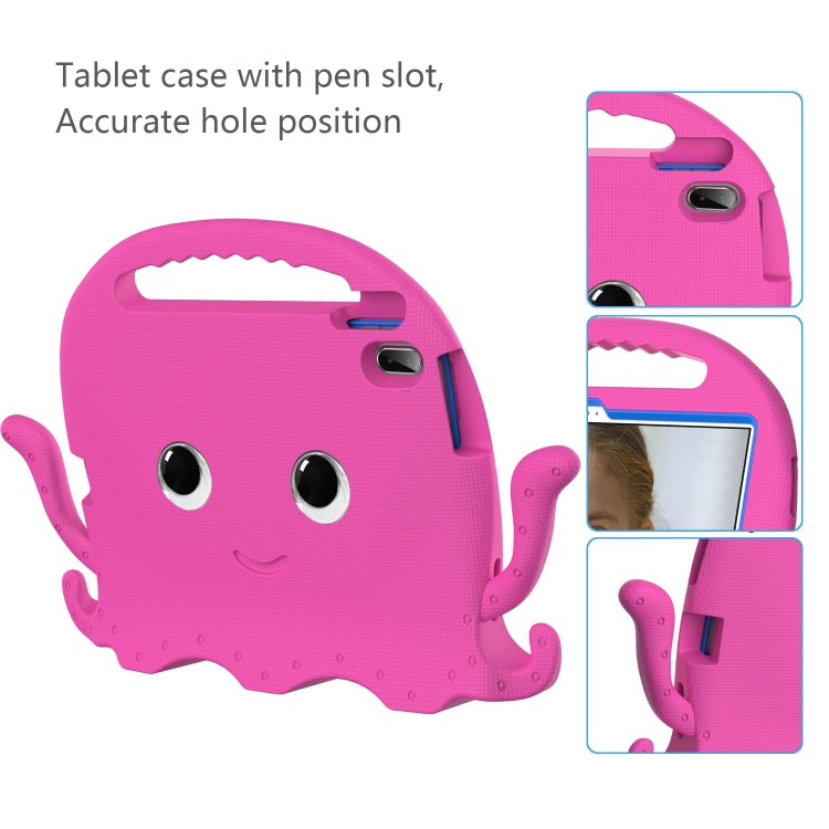 For iPad 2025 / 2022 Octopus Style EVA + PC Tablet Case with Strap(Rose Red) - iPad 2025 / 2022 Cases by buy2fix | Online Shopping UK | buy2fix