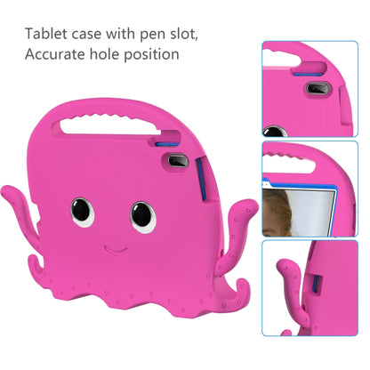 For iPad 2025 / 2022 Octopus Style EVA + PC Tablet Case with Strap(Rose Red) - iPad 2025 / 2022 Cases by buy2fix | Online Shopping UK | buy2fix