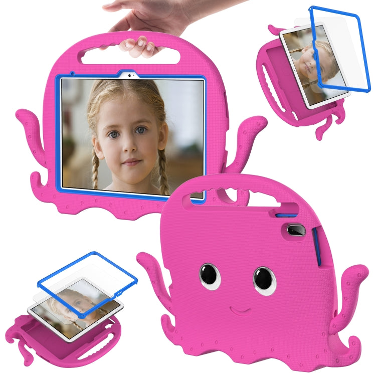For iPad 2025 / 2022 Octopus Style EVA + PC Tablet Case with Strap(Rose Red) - iPad 2025 / 2022 Cases by buy2fix | Online Shopping UK | buy2fix
