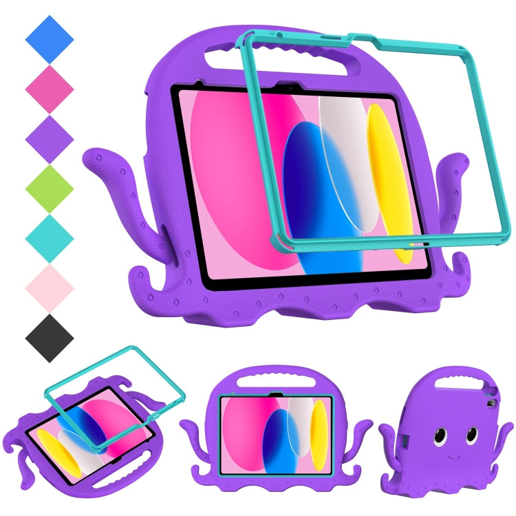 For iPad 2025 / 2022 Octopus Style EVA + PC Tablet Case with Strap(Purple) - iPad 2025 / 2022 Cases by buy2fix | Online Shopping UK | buy2fix