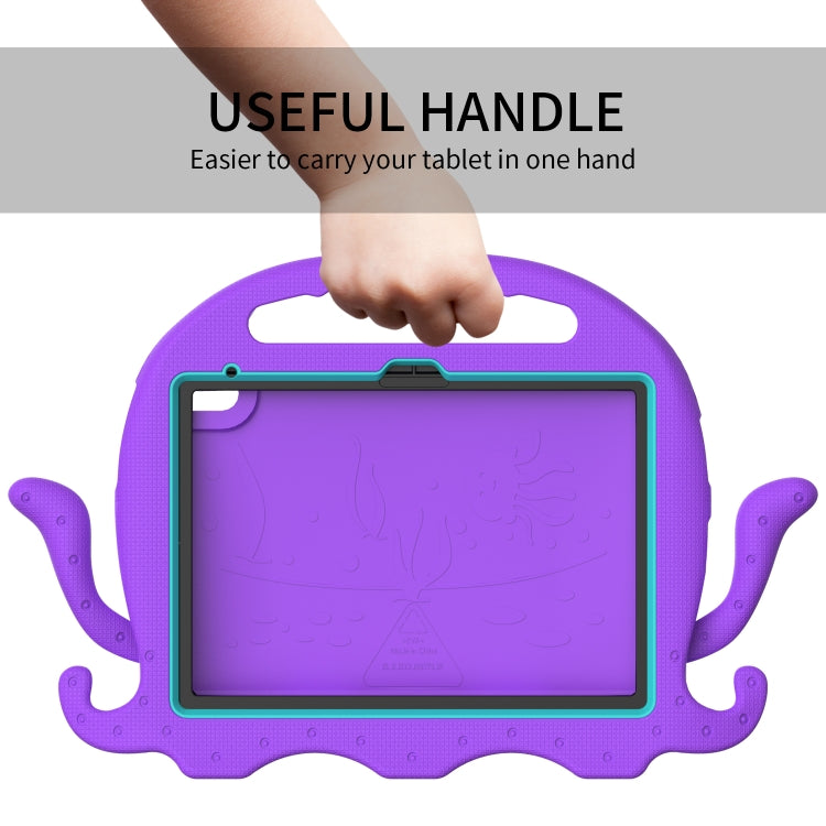 For iPad 2025 / 2022 Octopus Style EVA + PC Tablet Case with Strap(Purple) - iPad 2025 / 2022 Cases by buy2fix | Online Shopping UK | buy2fix