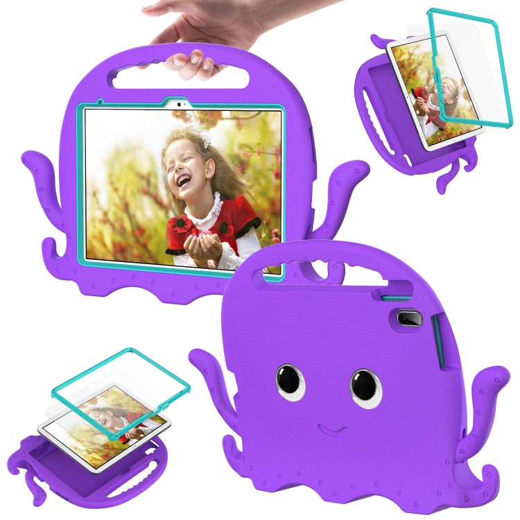 For iPad 2025 / 2022 Octopus Style EVA + PC Tablet Case with Strap(Purple) - iPad 2025 / 2022 Cases by buy2fix | Online Shopping UK | buy2fix