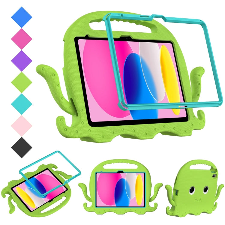 For iPad 2025 / 2022 Octopus Style EVA + PC Tablet Case with Strap(Grass Green) - iPad 2025 / 2022 Cases by buy2fix | Online Shopping UK | buy2fix