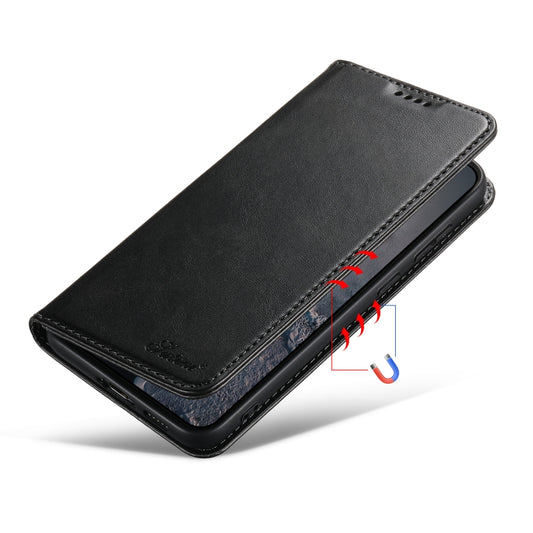 For Samsung Galaxy S24+ 5G Suteni Calf Texture Horizontal Flip Leather Phone Case(Black) by Suteni