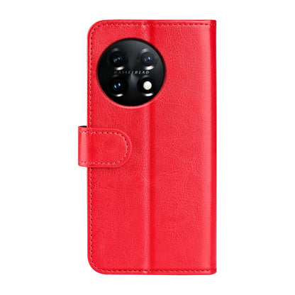 For OnePlus 11 R64 Texture Horizontal Flip Leather Phone Case(Red) - OnePlus Cases by buy2fix | Online Shopping UK | buy2fix