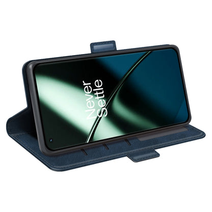 For OnePlus 11 Dual-side Magnetic Buckle Leather Phone Case(Dark Blue) by buy2fix