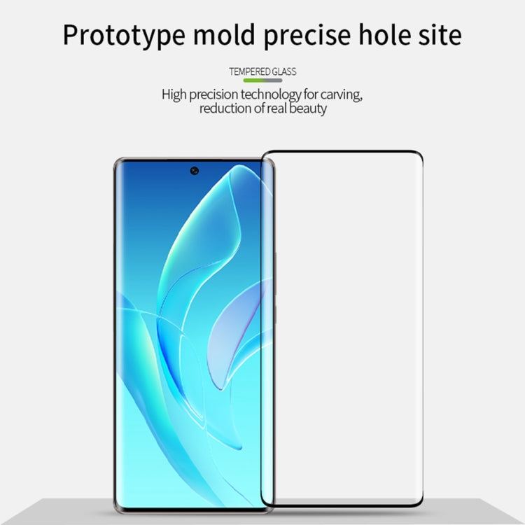 For Honor Magic5 PINWUYO 9H 3D Hot Bending Tempered Glass Film(Black) - Honor Tempered Glass by PINWUYO | Online Shopping UK | buy2fix