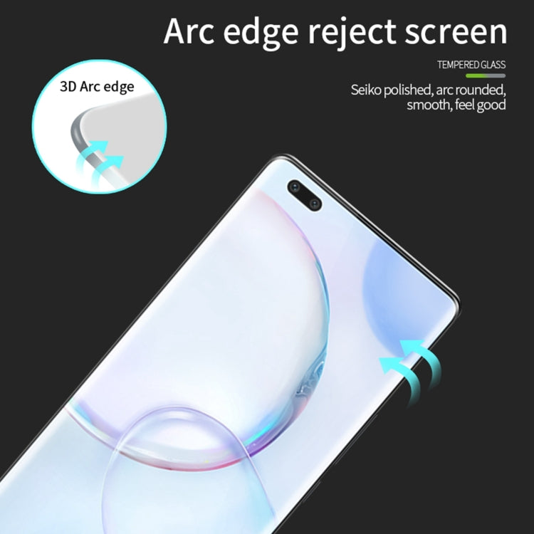 For Honor Magic5 Pro PINWUYO 9H 3D Hot Bending Tempered Glass Film(Black) by PINWUYO