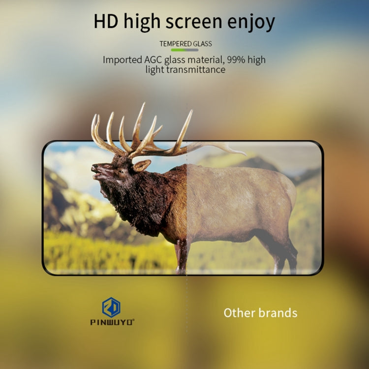 For Honor Magic5 Pro PINWUYO 9H 3D Hot Bending Tempered Glass Film(Black) by PINWUYO