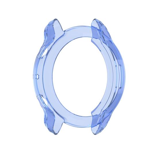 For Ticwatch Pro 3 Ultra TPU Color Transparent Half Wrapped Protective Shell(Transparent Blue) by buy2fix