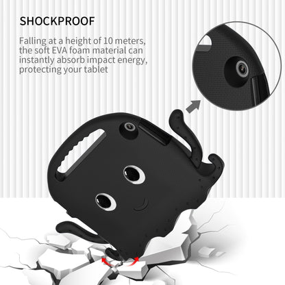 For Lenovo Tab M10 3rd Gen 10.1 TB-328 Octopus Style EVA Hybrid PC Shockproof Tablet Case with Strap(Black) - Lenovo by buy2fix | Online Shopping UK | buy2fix
