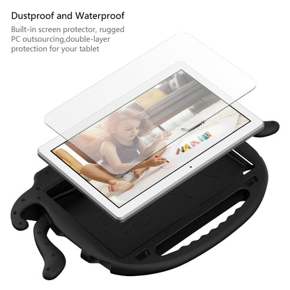 For Lenovo Tab M10 3rd Gen 10.1 TB-328 Octopus Style EVA Hybrid PC Shockproof Tablet Case with Strap(Black) - Lenovo by buy2fix | Online Shopping UK | buy2fix