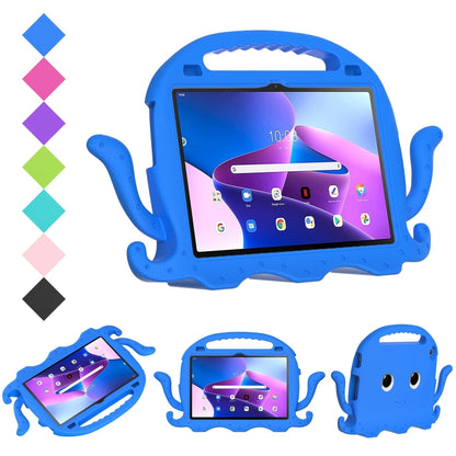 For Lenovo Tab M10 3rd Gen 10.1 TB-328 Octopus Style EVA Hybrid PC Shockproof Tablet Case with Strap(Blue) - Lenovo by buy2fix | Online Shopping UK | buy2fix