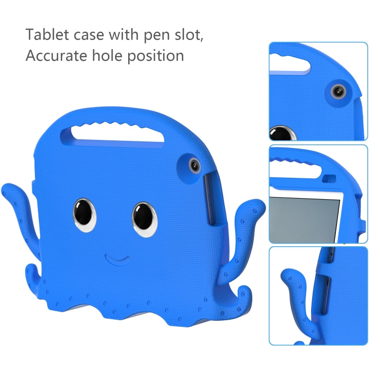For Lenovo Tab M10 3rd Gen 10.1 TB-328 Octopus Style EVA Hybrid PC Shockproof Tablet Case with Strap(Blue) - Lenovo by buy2fix | Online Shopping UK | buy2fix