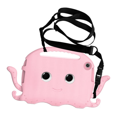 For Lenovo Tab M10 3rd Gen 10.1 TB-328 Octopus Style EVA Hybrid PC Shockproof Tablet Case with Strap(Pink) - Lenovo by buy2fix | Online Shopping UK | buy2fix