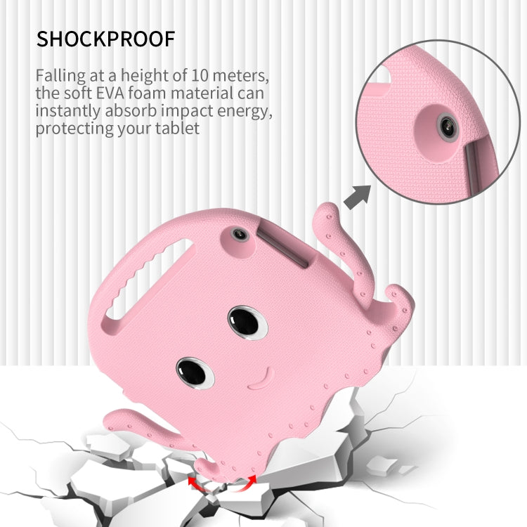For Lenovo Tab M10 3rd Gen 10.1 TB-328 Octopus Style EVA Hybrid PC Shockproof Tablet Case with Strap(Pink) - Lenovo by buy2fix | Online Shopping UK | buy2fix