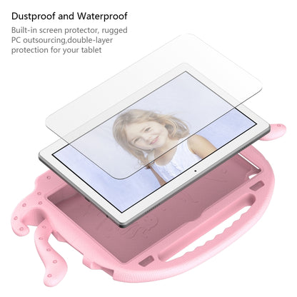 For Lenovo Tab M10 3rd Gen 10.1 TB-328 Octopus Style EVA Hybrid PC Shockproof Tablet Case with Strap(Pink) - Lenovo by buy2fix | Online Shopping UK | buy2fix