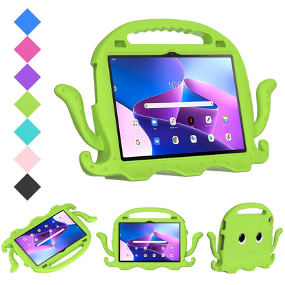 For Lenovo Tab M10 3rd Gen 10.1 TB-328 Octopus Style EVA Hybrid PC Shockproof Tablet Case with Strap(Grass Green) - Lenovo by buy2fix | Online Shopping UK | buy2fix