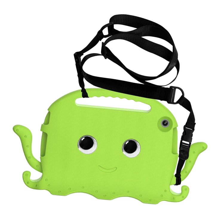 For Lenovo Tab M10 3rd Gen 10.1 TB-328 Octopus Style EVA Hybrid PC Shockproof Tablet Case with Strap(Grass Green) - Lenovo by buy2fix | Online Shopping UK | buy2fix