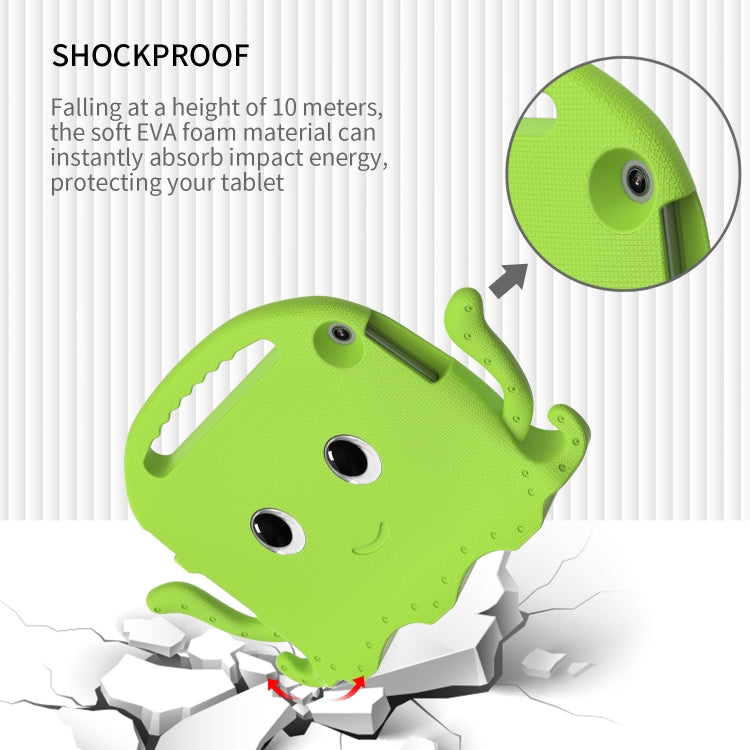 For Lenovo Tab M10 3rd Gen 10.1 TB-328 Octopus Style EVA Hybrid PC Shockproof Tablet Case with Strap(Grass Green) - Lenovo by buy2fix | Online Shopping UK | buy2fix