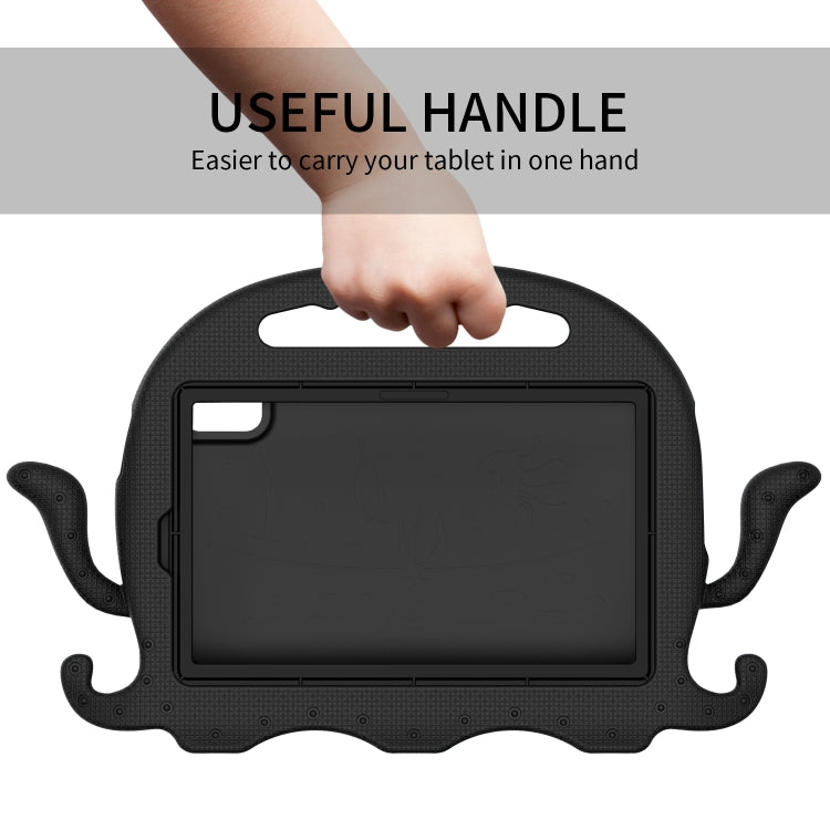For Lenovo Tab M9 2023 Octopus Style EVA Hybrid PC Shockproof Tablet Case with Strap(Black) - Lenovo by buy2fix | Online Shopping UK | buy2fix