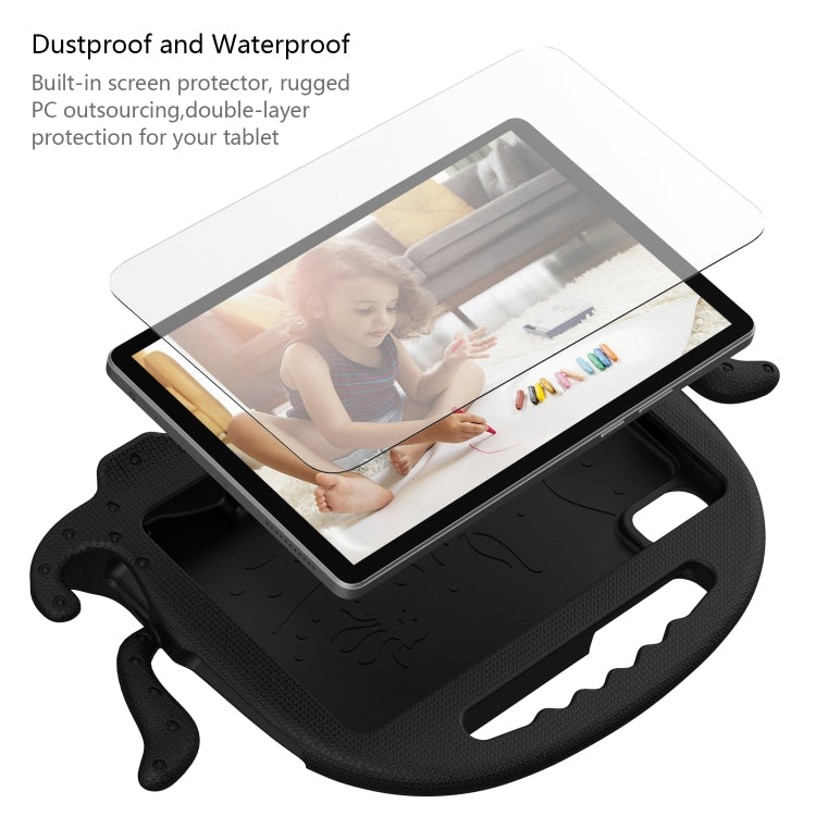 For Lenovo Tab M9 2023 Octopus Style EVA Hybrid PC Shockproof Tablet Case with Strap(Black) - Lenovo by buy2fix | Online Shopping UK | buy2fix