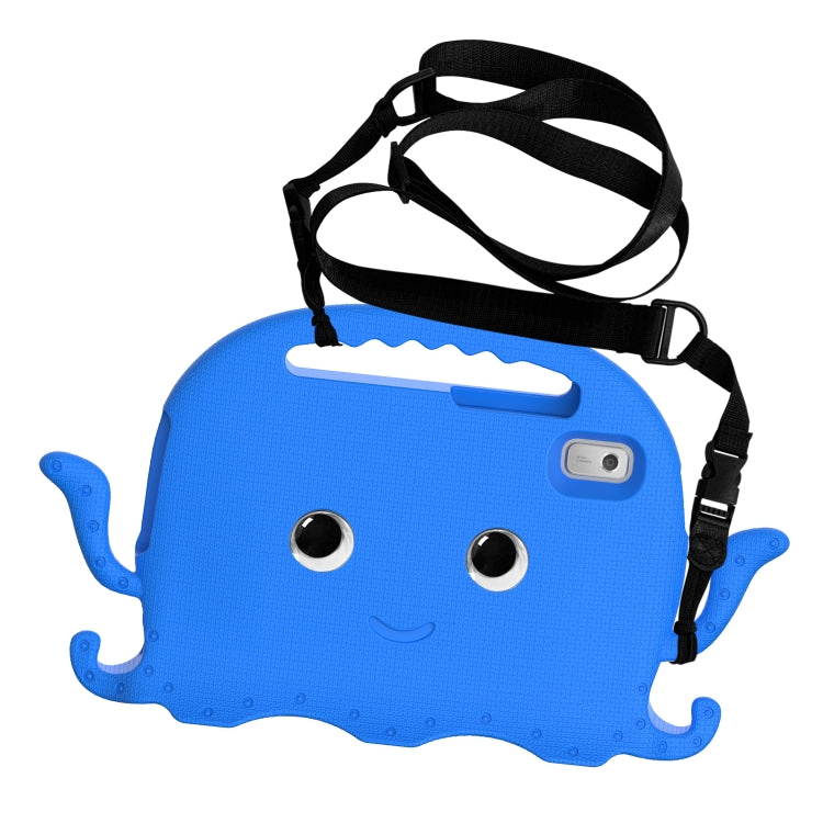 For Lenovo Tab M9 2023 Octopus Style EVA Hybrid PC Shockproof Tablet Case with Strap(Blue) - Lenovo by buy2fix | Online Shopping UK | buy2fix
