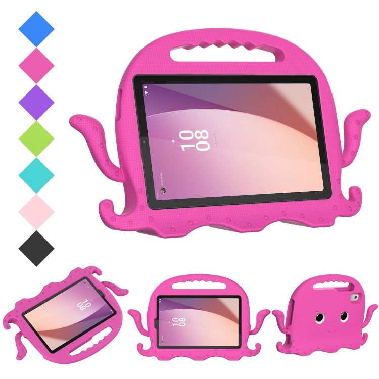 For Lenovo Tab M9 2023 Octopus Style EVA Hybrid PC Shockproof Tablet Case with Strap(Rose Red) - Lenovo by buy2fix | Online Shopping UK | buy2fix