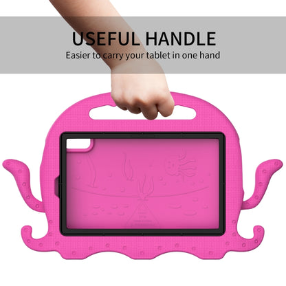 For Lenovo Tab M9 2023 Octopus Style EVA Hybrid PC Shockproof Tablet Case with Strap(Rose Red) - Lenovo by buy2fix | Online Shopping UK | buy2fix
