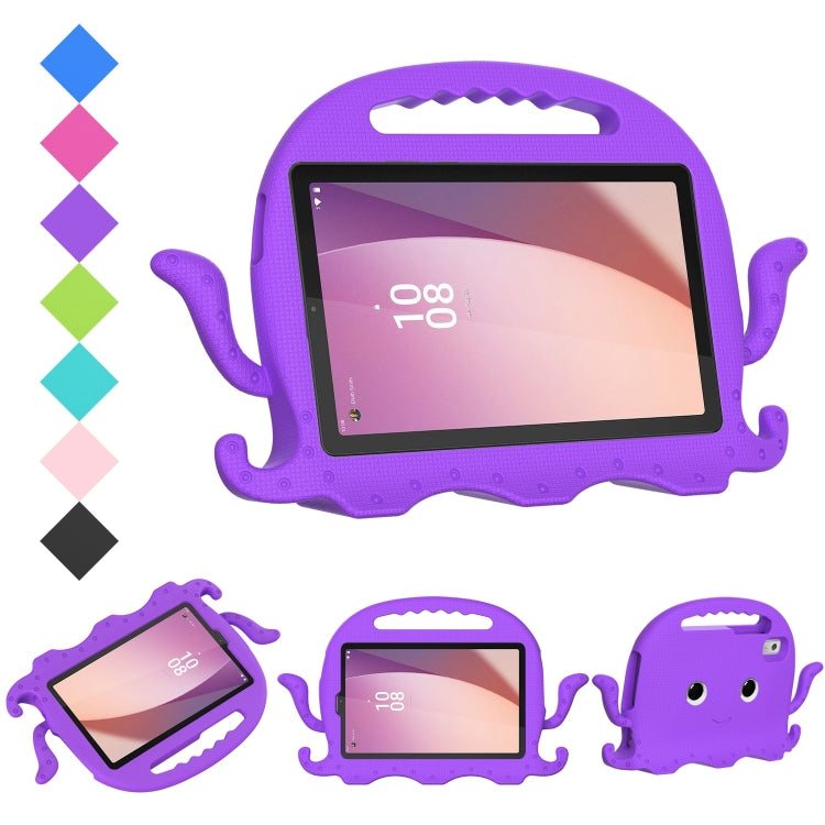 For Lenovo Tab M9 2023 Octopus Style EVA Hybrid PC Shockproof Tablet Case with Strap(Purple) - Lenovo by buy2fix | Online Shopping UK | buy2fix