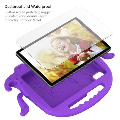 For Lenovo Tab M9 2023 Octopus Style EVA Hybrid PC Shockproof Tablet Case with Strap(Purple) - Lenovo by buy2fix | Online Shopping UK | buy2fix