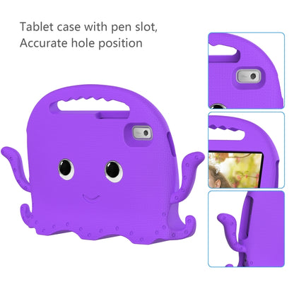 For Lenovo Tab M9 2023 Octopus Style EVA Hybrid PC Shockproof Tablet Case with Strap(Purple) - Lenovo by buy2fix | Online Shopping UK | buy2fix