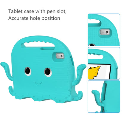 For Lenovo Tab M9 2023 Octopus Style EVA Hybrid PC Shockproof Tablet Case with Strap(Glacial Green) - Lenovo by buy2fix | Online Shopping UK | buy2fix
