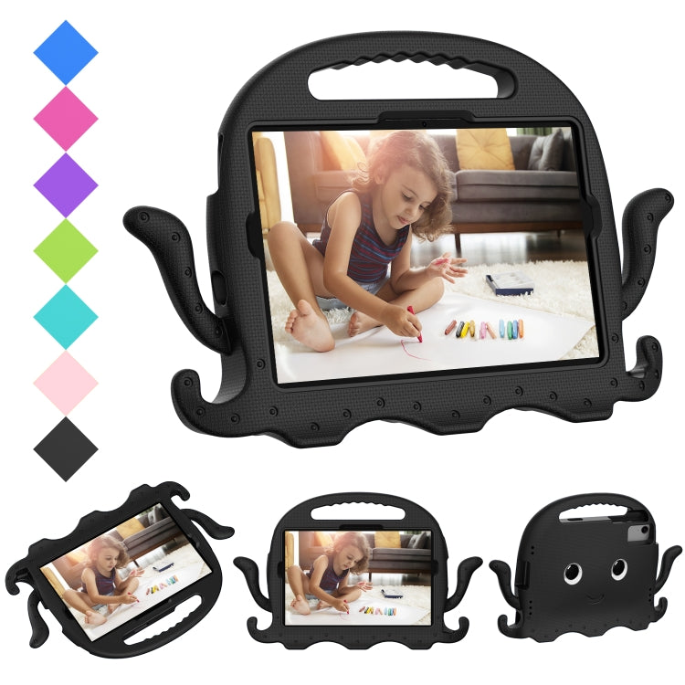For Lenovo Tab M11 /Xiaoxin Pad 11 2024 Octopus Style EVA Hybrid PC Shockproof Tablet Case with Strap(Black) by buy2fix