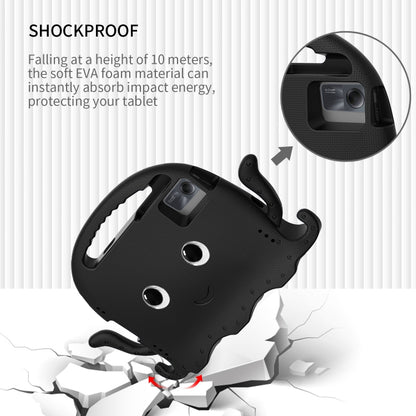 For Lenovo Tab M11 /Xiaoxin Pad 11 2024 Octopus Style EVA Hybrid PC Shockproof Tablet Case with Strap(Black) by buy2fix